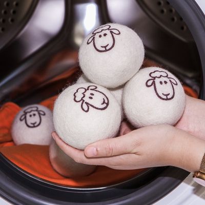 Reusable Wool Dryer Balls Laundry Clothes Dryer Balls Home Anti-Entanglement Drying Washing Balls Washing Machine Accessories