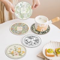 【CC】№◕◎  Placemat for Dining Table Cup Drain Coaster Mats Tableware Insulation Accessories