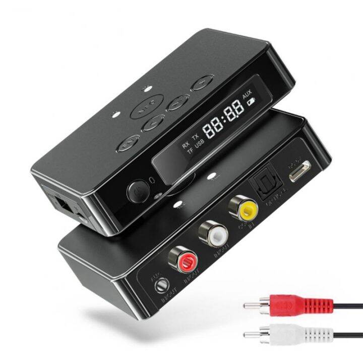 nfc-bluetooth-5-0-transmitter-receiver-fm-stereo-aux-3-5mm-jack-rca-optical-wireless-handsfree-call-audio-adapter-tv