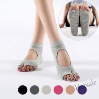 【hot sale】✆∈✢ C04 Women Two Toes Yoga Socks Ballet Dance Half Fingers Sock Slippers Quick-Dry Breathable Non-Slip Silicone Sport Pilates Socks