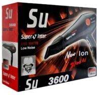 ไดร์ Super V Su 3600 แท้ ?% กำลังไฟ 2100 w สามารถปรับระดับความร้อนได้ 2 ระดับ