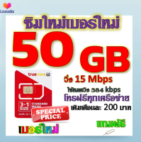 ✅โปรเทพ 15 M speed และจำนวน 50 GB มีโทรฟรีทุกเครือข่าย แถมฟรีเข็มจิ้มซิม✅