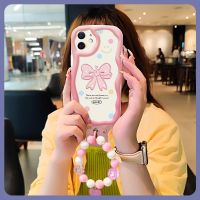 Wave border lovely Phone Case For iphone11 originality trend texture Full edging flower three-dimensional romantic Soft