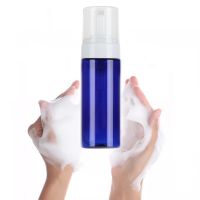 20pcs/lot 150ml PET white clear transparent foaming bottle soap foam pump bottles with foamer pump and cap