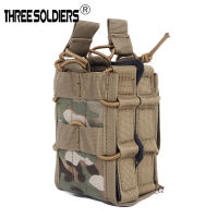 Real CS Tactical 5.56 Elastic Double Bag MOLLE Waist Hanging Multi-Tool Storage Bag Training Accessory Bag