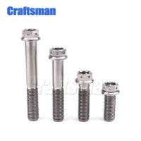 1Pcs Ti M8X 15-55mm amp; M10 X 20-100mm Motorcycle Modification Disc Brake Bolt Titanium Bolt Hexagon Flange Head Screw Ti Fastener