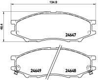 ผ้าดิสเบรคหน้า NISSAN SUNNY NEO N16 1.8 2000- ALMERA YOUNG 1.8 2000- WINGROAD Y11 1999- NTN