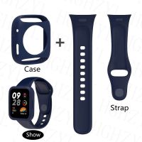 【LZ】 Silicone WatchBand Strap For Xiaomi Redmi Watch3 SmartWatch Band WristBand Mi Watch 3 Active   Protective Case Protector Cover