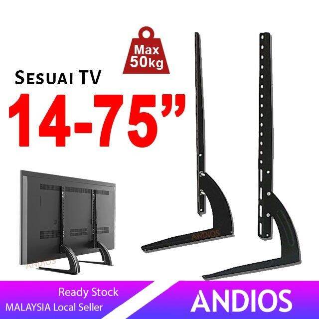 TV Tabletop Mount Stand Universal Leg Feet Legs TV Stand 75inch 55inci