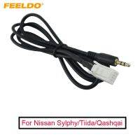 FEELDO 1Pc 3.5mm Jack Car Radio Mp3 Audio Aux Cable To 8 Pin Adapter For Nissan INFINITI/Sylphy/Tiida/Qashqai/Geniss AM1739