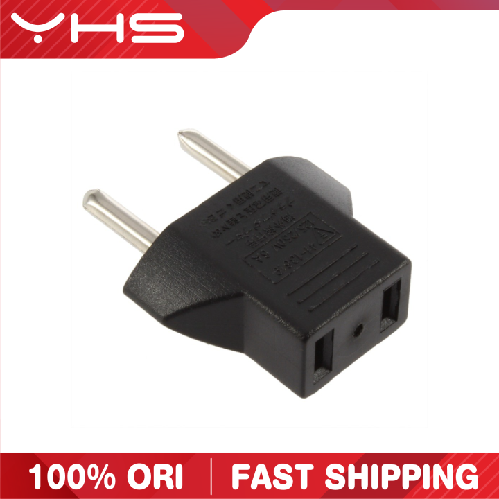 Universal 2 pin plug socket with 250 output voltage & 6A for travel