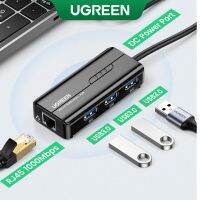 UGREEN อแดปเตอร์ USB 3.0 3 พอร์ต รองรับ10/100/1000Mbps สำหรับ Nintendo Switch Windows 8.1 / 8/7, MacOS X และ Linux QC8191635