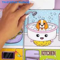 ❅✖ Corgi home game quiet change book to take care of the dog doll house manual diy manual/of finished product in children