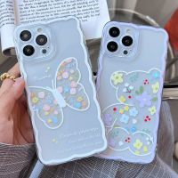 [HOT] SoCouple เคสโทรศัพท์สำหรับ Redmi Note 11 9 8 10 7 Pro 8A 8T 11S 9A 9C 9T 10C น่ารักหมีดอกไม้ผีเสื้อนุ่มป้องกันฝาหลัง