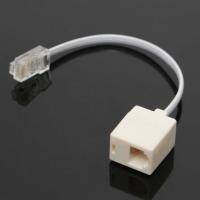 ตัวแปลงฮับอะแดปเตอร์เครือข่าย RJ45โทรศัพท์ RJ11อะแดปเตอร์6P4C สายเคเบิลอีเทอร์เน็ต