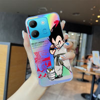 Serpens สำหรับ Infinix Smart 7 Zero 20 Zero 5G 2023 Tecno Pop 7 Pro Spark Go 2023 Anime (ดราก้อนบอล) เคสโทรศัพท์สลายเลเซอร์ลายการ์ตูน Soon Goku สีรุ้งใสขอบบางเฉียบ TPU นุ่มเคสกันกระแทกมีสีสันบัตรเลเซอร์ในตัว