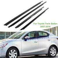 【LZ】 4 pces janela do carro de vidro selado tira lateral janela wheatherstrip para toyota yaris sedan 2007-2016