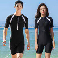 2023 Men S Women S Surfing Suit Quick-Drying Sunscreen Short-Sleeve Five-Point Shorts Swim Surfing Suit