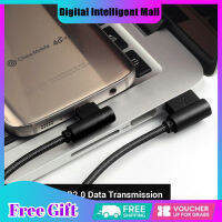 ไนลอนถัก USB สายชาร์จรูปตัว L สำหรับ Type-C แอนดรอยด์เสี่ยวมี่ Micro