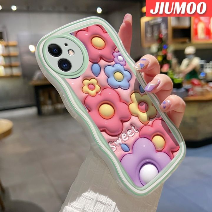 เคส-jiumoo-สำหรับ-oppo-a37-a37f-neo-9เคสลายการ์ตูน3d-ดอกไม้ลูกอมดีไซน์ใหม่ขอบครีมเวฟเดอร์แฟชั่นเรียบง่ายเคสโทรศัพท์แบบใสนุ่มปลอกซิลิโคนกล้องเคสโปร่งใสกันกระแทก