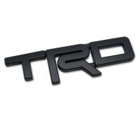 โลโก้ "TRD" size L สูง 7.5 เซนติเมตร วัดจากตัว R ยาว 25.5 เซ็นติเมตร TRD สีดำด้าน matte Black Toyota Corollar Altis, Camry, Hilux Vigo, Vios, Fortuner ฯลฯ Size : L มีบริการเก็บเงินปลายา