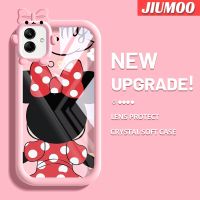 JIUMOO M04 A04E A04ปลอกสำหรับ Samsung เคส F04การ์ตูนน่ารักมินนี่สีสันสดใสเคสโทรศัพท์แบบใสเลนส์กล้องถ่ายรูปแบบนิ่มมอนสเตอร์ตัวน้อยกันกระแทกปลอกซิลิโคนเคสป้องกันความคิดสร้างสรรค์โปร่งใส