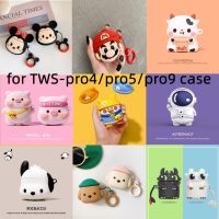 ? Pro4 case?เคสสำหรับ หูฟัง Airpods Pro 4/pro5/pro9 เคสน่ารักCorgiมังกรขาวบลูทูธหูฟังไร้สายครอบป้องกันสำหรับ airpods case