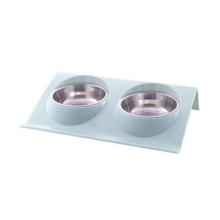 dual-bowl-design-stainless-steel-dog-cat-puppy-feed-food-water-dish-pet-supplies