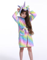 new winter childrens bathrobe cartoon animal hooded home clothes nightgown flannel kids bath robes pajamas cosplay party