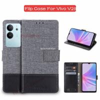 เคสสำหรับ Vivo V29 Pro V 29 Lite V29pro V29lite V29E V 29 Lite V 29 Lite V 29 Lite VivoV29 2023ผ้าใบหนังเคสโทรศัพท์แป้นยึดกระเป๋าสตางค์ฝาหลัง