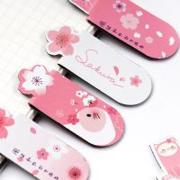 3pcs Sakura Magnetic Bookmarks 3 Into Mini Marker Page Marks Flip Magnet Book Folder Paper Book Mark Clips Sakura Stationery