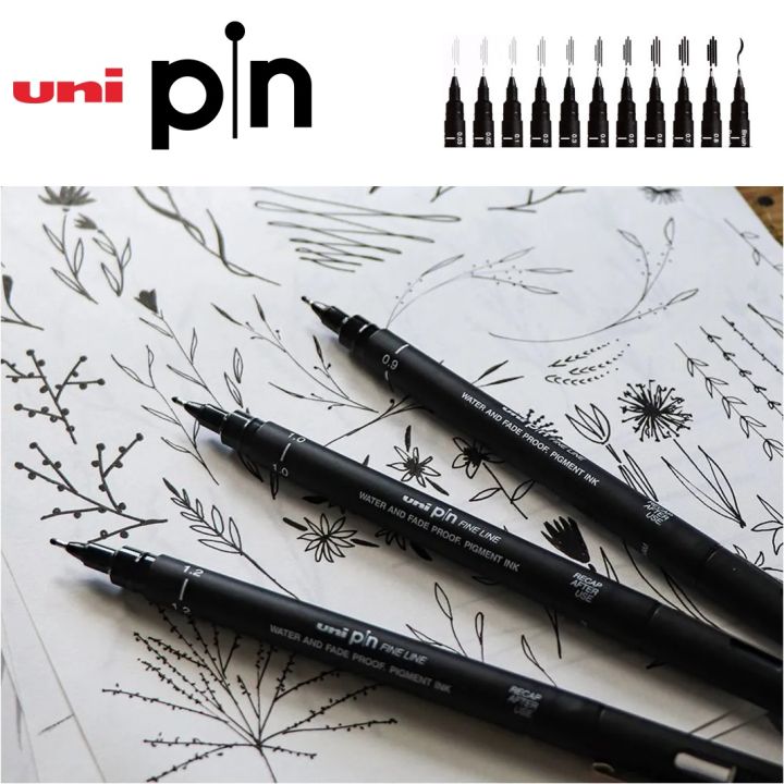Uni PIN 04 Fine Liner Drawing Pen 0.4mm - Live in Colors