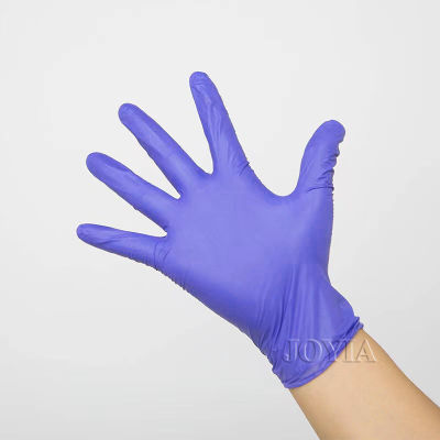 100pcs Purple Disposable Gloves Latex Free Kitchen Clean Work Protect Aldult Glove Synthetic Nitrile Gloves S M L Powder Free