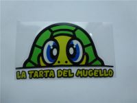 motorsport Turtle " la tarta del mugello" sticker motorcycle racing helmet sticker motocross decals reflective automobiles