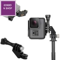 EORRON เอบีเอสเอบีเอส กล้องแอคชั่นแคม อะแดปเตอร์ยึด อะแดปเตอร์สำหรับ GoPro HERO อุปกรณ์ขาตั้งกล้อง หัวแปลงสัญญาณ ขั้วต่อกล้องกีฬา ทิศทาง90องศา ที่ยึดแขนเดือย อะแดปเตอร์ขาตั้งกล้องข้อศอก