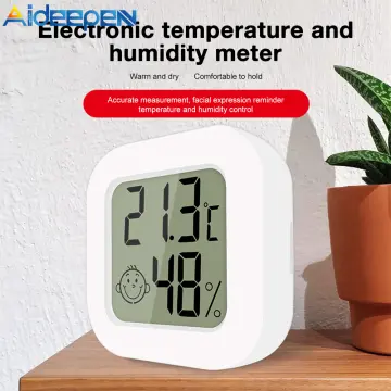 Mini LCD Digital Thermometer Hygrometer Indoor Outdoor Room Temperature  Humidity Meter Sensor Gauge Sensor Weather Station Tools