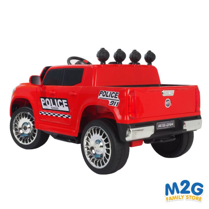 m2g-รถตำรวจเด็กขับ-รถแบตเตอรี่-รถตำรวจ-มีเพลงมีไฟ-มีรีโมท-3984