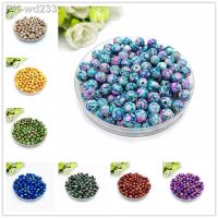 8mm-14mm Round Shape Beads Jewelry Making Acrylic Beads Multicolor Loose Bead Jewelry DIY Accessory YKL15-27