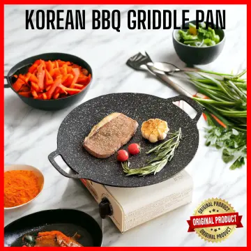 Korean BBQ Grill Pan, Stovetop, Tabletop BBQ, Induction-Compatible Grill Pan