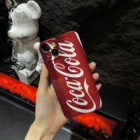 เคสโทรศัพท์ iphone มัส Apple 14pro Huawei vivoOPPO Xiaomi simple Coca-Cola all-inclusive film mobile phone case anti-fall hard shell L