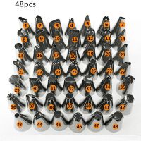 【hot】 Decorating 48Pcs/set steel Icing Piping Nozzles Pastry Tips Set Baking Tools Accessories ！