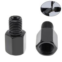 2PCS Mirror Adapter M8 M10 8mm 10mm Universal Black Motorcycle Motorbike Rearview Mirror Adapter Bolt Steel Metal for Motorcycle Mirrors