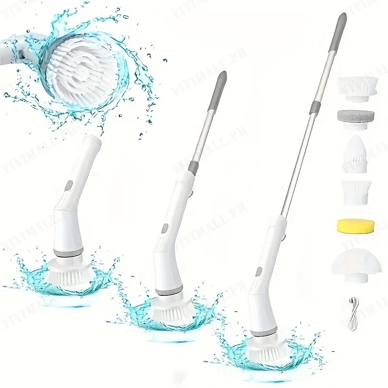 1set, Electric Spin Scrubber, Cordless Electric Shower Scrubber