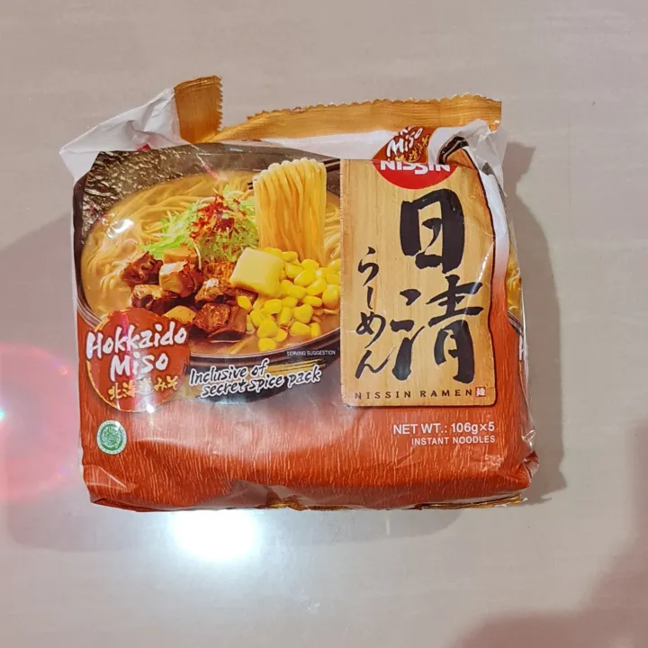 Mie Nissin Ramen Hokkaido Miso 5 X 106 Gram Lazada Indonesia