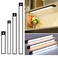 Led Night Light Under Cabinet Light Motion Sensor Light for Closet Wardrobe Kitchen Rechargeable Battery Magnetic Night Lamp Ceiling Lights