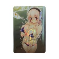 SUPERSONICO แฟลชการ์ดบัตรลายเซ็น ACG Kawaii คลาสสิกอะนิเมะการ์ดเกมคอลเลกชันตุ๊กตาคริสต์มาสกวางเรนเดียร์