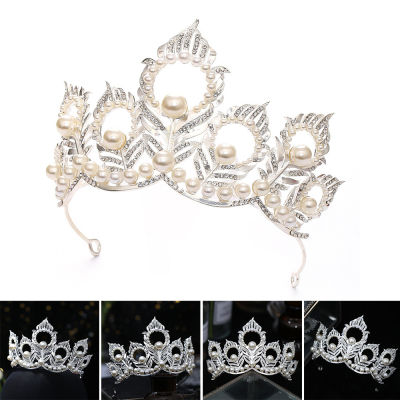 Girls Crystal Headband Mermaid Crown Princess Hair Accessories Crowns Tiaras for Women Birthday Crown