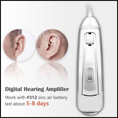 ZZOOI Digital Hearing Aid For Elderly One-touch Operation Sound Amplifier High Power First Aid Mini Massager  Moderate to Severe Loss