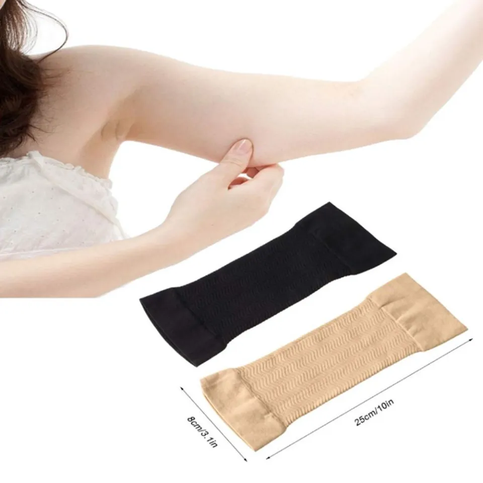 QINDALLE Women Weight Loss Workout Toning Arm Wraps Elastic Protector  Slimming Massager Support Elbow Sock Improve Shaper Sleeve Arm Warmers Compression  Arm Sleeves