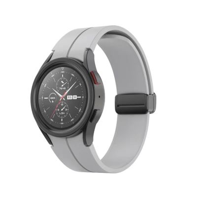 สำหรับ Watch5 Samsung Galaxy 40Mm/44Mm /Pro 45Mm พับหัวเข็มขัดสายนาฬิกาข้อมือซิลิโคน
